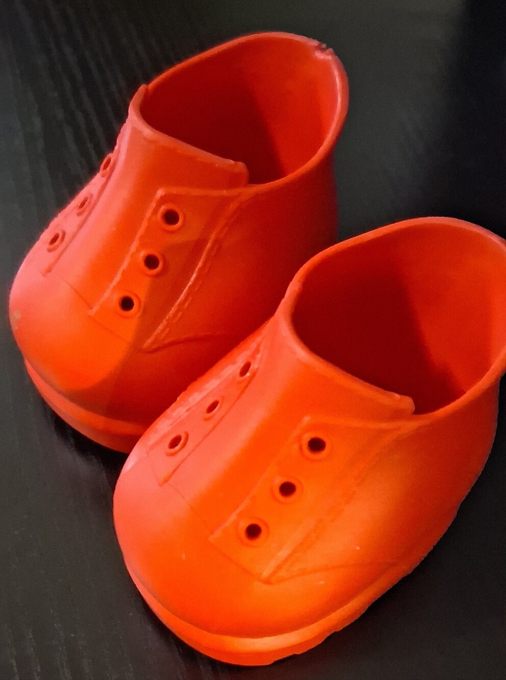 Red Cabbage Patch Kids Doll Shoes - Classic Slip-On Style